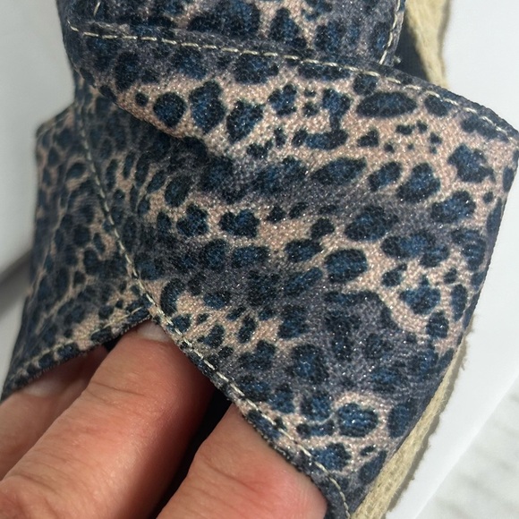 Skechers Cali Club X Ray Tan Black Wedge Sandal Leopard Metallic Shoes 7.5 Comfy - Picture 14 of 14